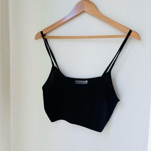 Anthropologie Black Women’s knitted bralette